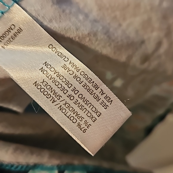 Carolyn Taylor teal bohemian oversized top size M - Picture 6 of 7